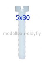 Zylinderkopf Nylonschraube M5x30 • 10 Stck